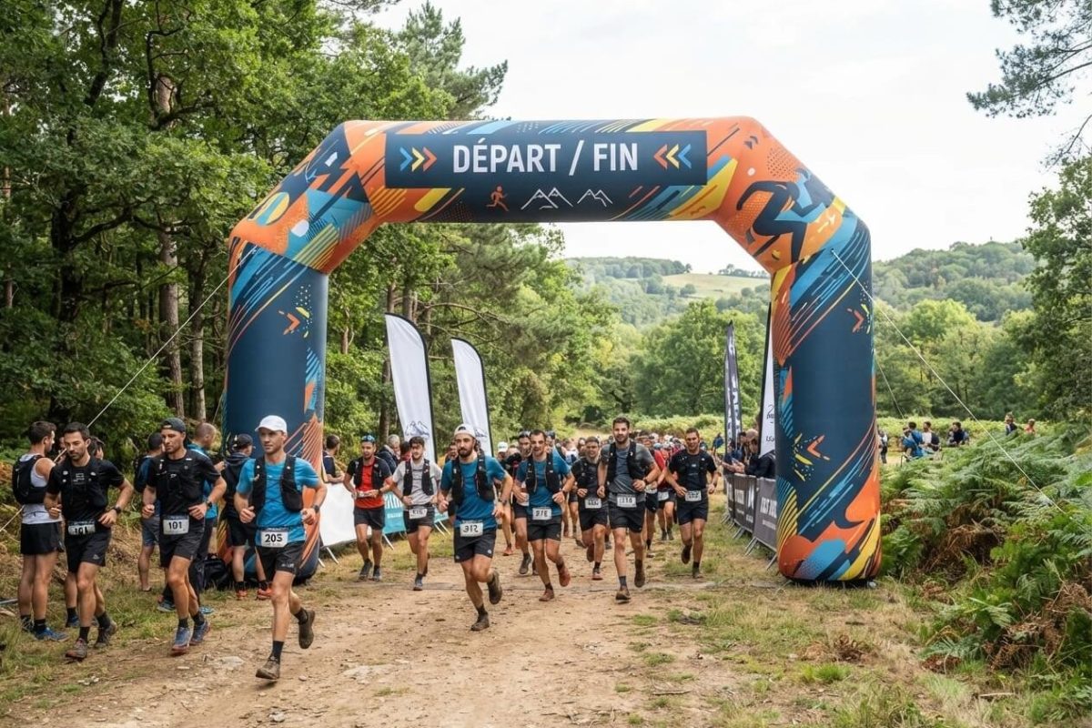 Arche d'arrivée gonflable : marquer le départ et l'arrivée d'une course