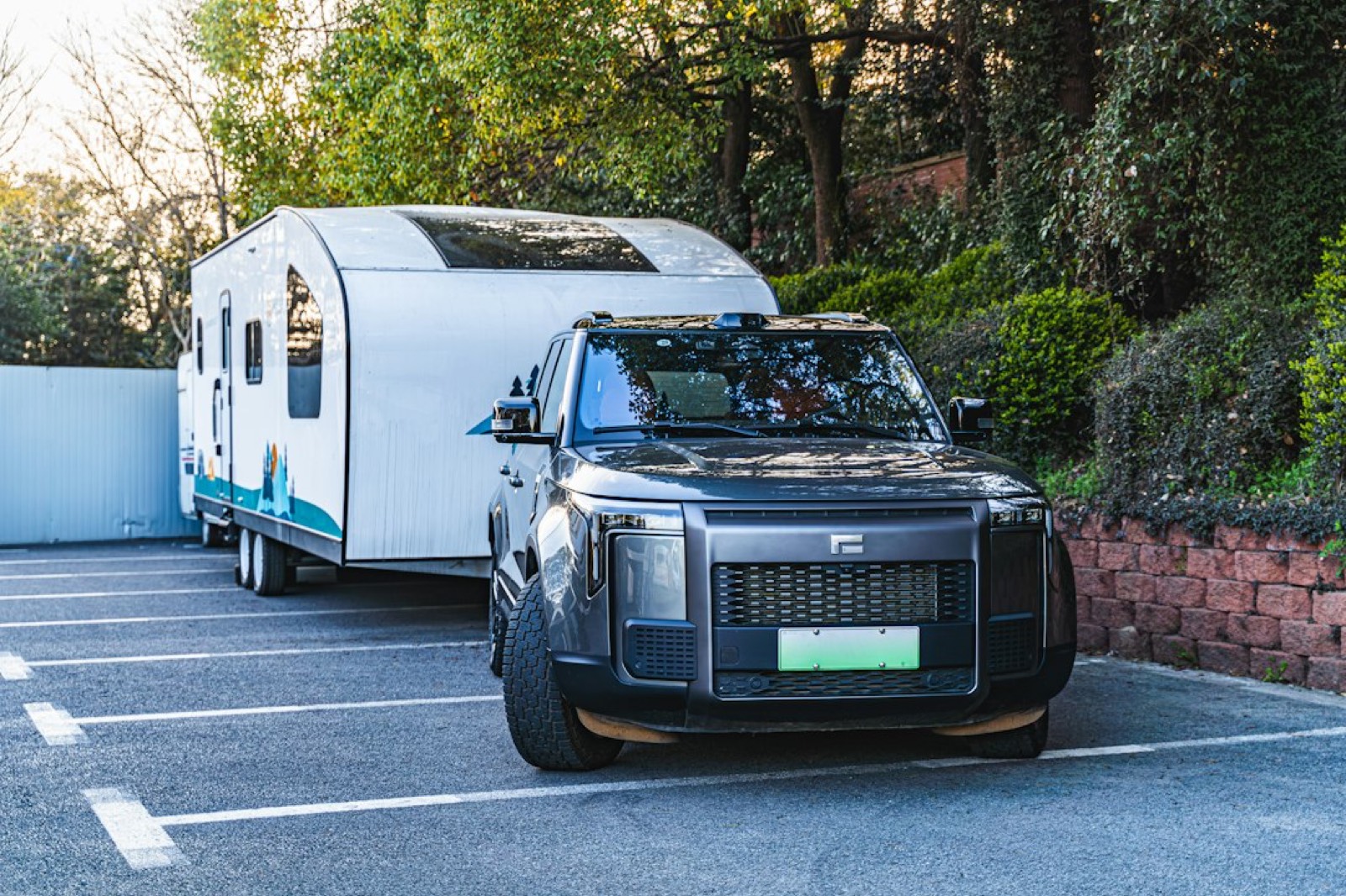 connecteur de remorque sur une voiture électrique